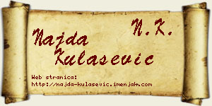 Najda Kulašević vizit kartica